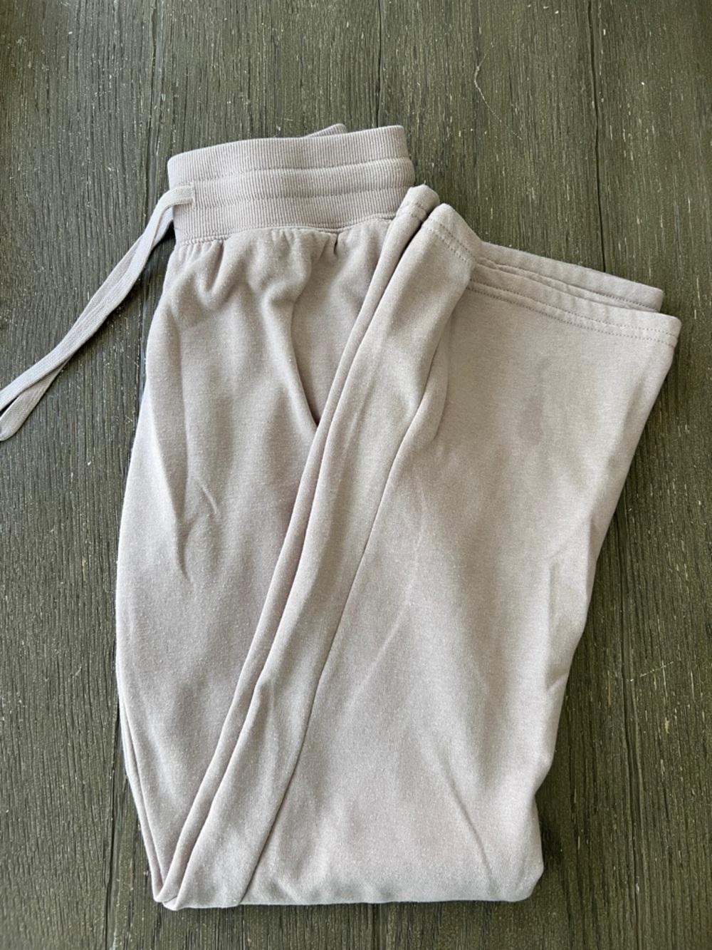 Hippie Rose Straight Leg Sweatpants in Light Taupe